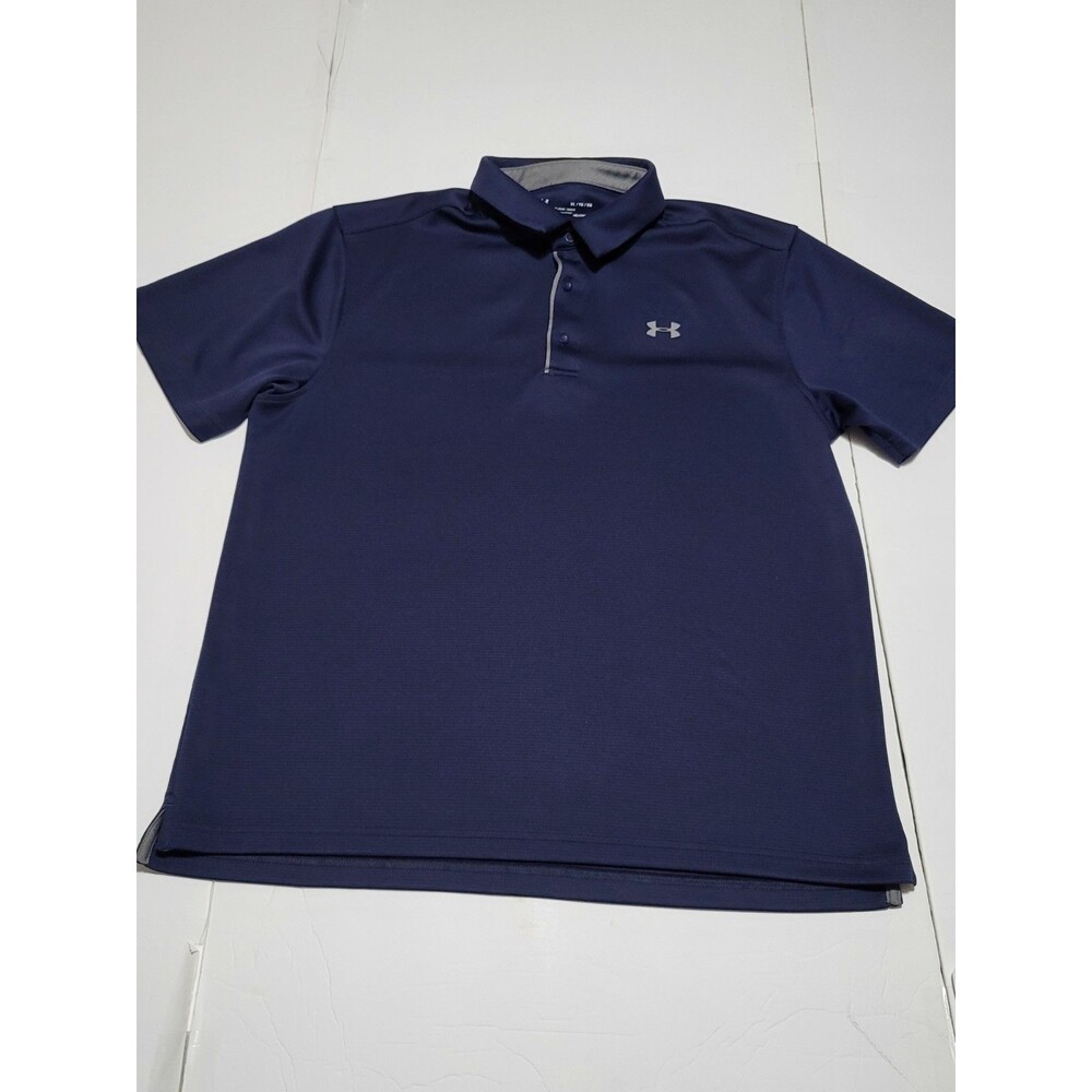 (#18) Under Armour HeatGear Short Sleeve Size Men's XL Blue
